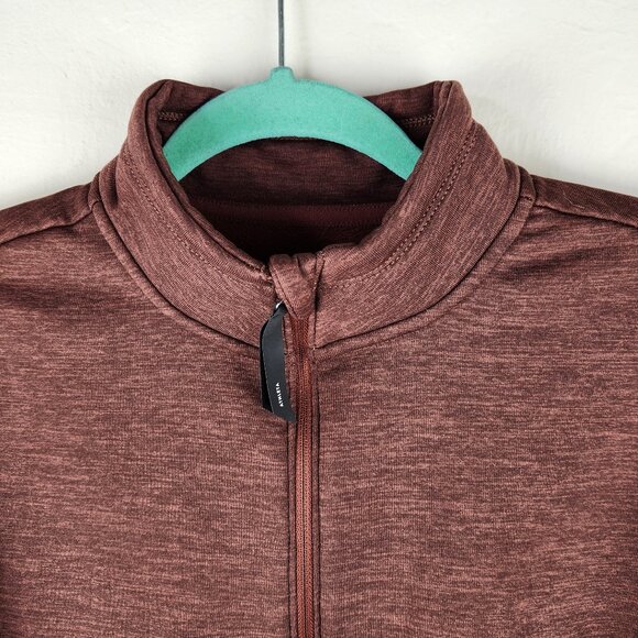 Athleta Maroon Altitude Polartec Half Zip Sweatshirt sz L - Picture 6 of 13